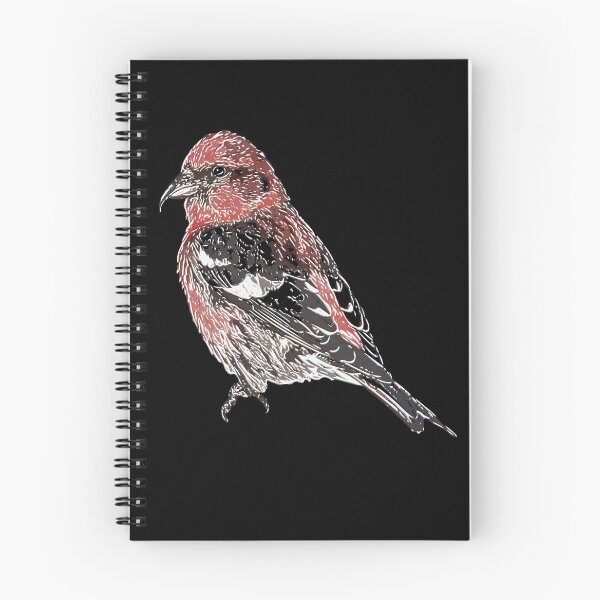 Item preview, White Winged Crossbill White Alternate Print designed and sold by designsasstultd.