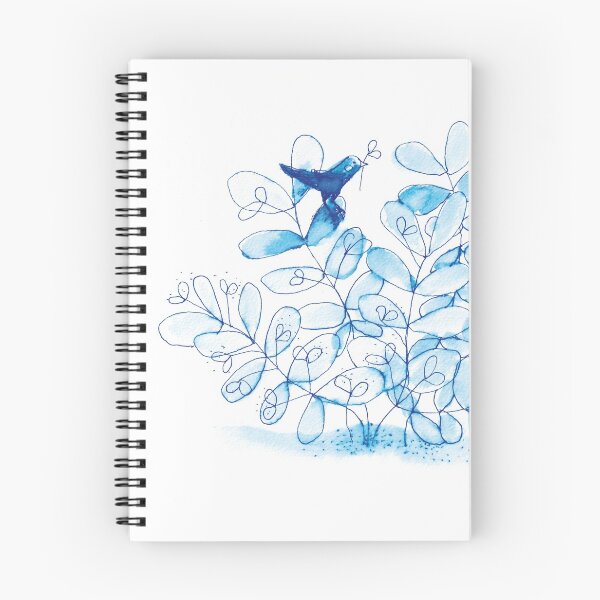 Item preview, Pájaro azul en el monte designed and sold by Ellen Jansen.