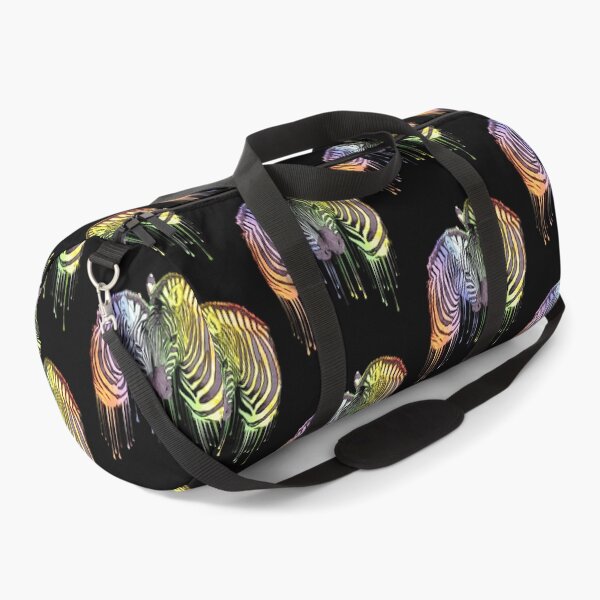 Item preview, Colorful watercolor zebra, dripping rainbow paint, color, zebra print,  animal print, colorful zebra stripes designed and sold by Collagedream.