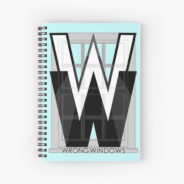 Wrong Windows Double-W Logo Variant #2 (Double-Hung Sash) Spiral Notebook