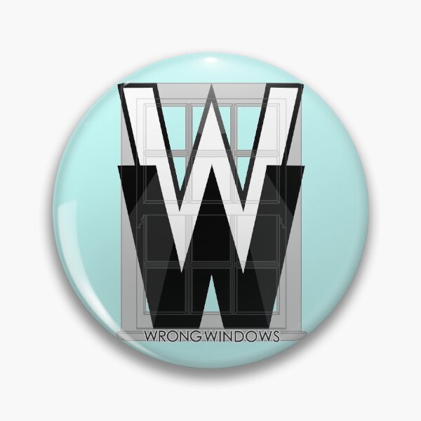 Item preview, Wrong Windows Double-W Logo Variant #2 (Double-Hung Sash) designed and sold by billyzduke.