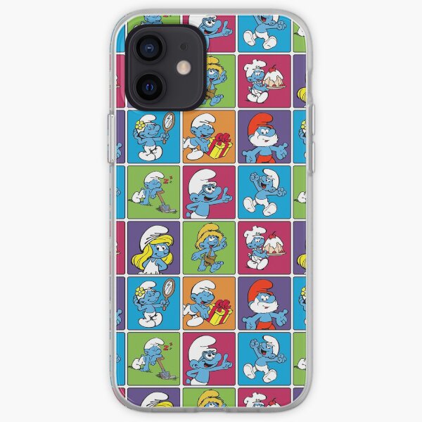 Smurfs - Multitude squares iPhone Soft Case
