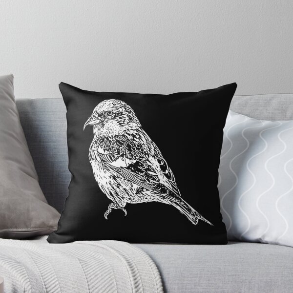 Item preview, White Winged Crossbill White  Print designed and sold by designsasstultd.