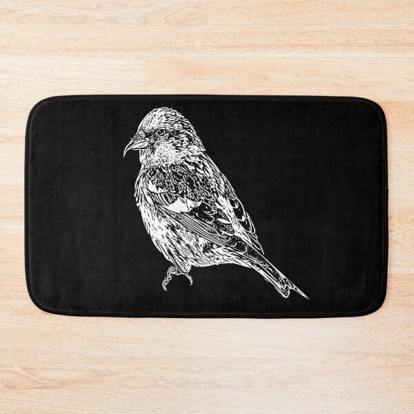 Item preview, White Winged Crossbill White Print designed and sold by designsasstultd.