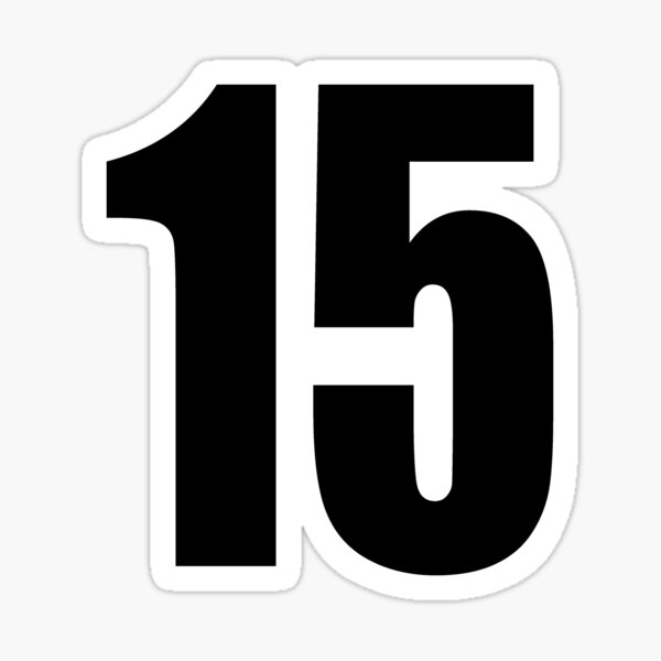 Number 15 Stickers for Sale | Redbubble