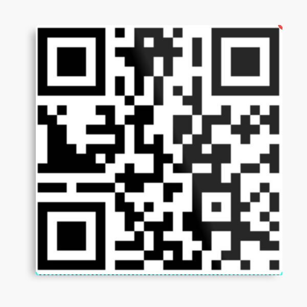 Qr Code Metal Prints Redbubble