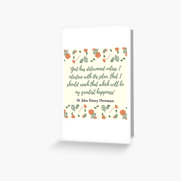 Item preview, Saint John Henry Newman Happiness Quote designed and sold by SabrinaM77.