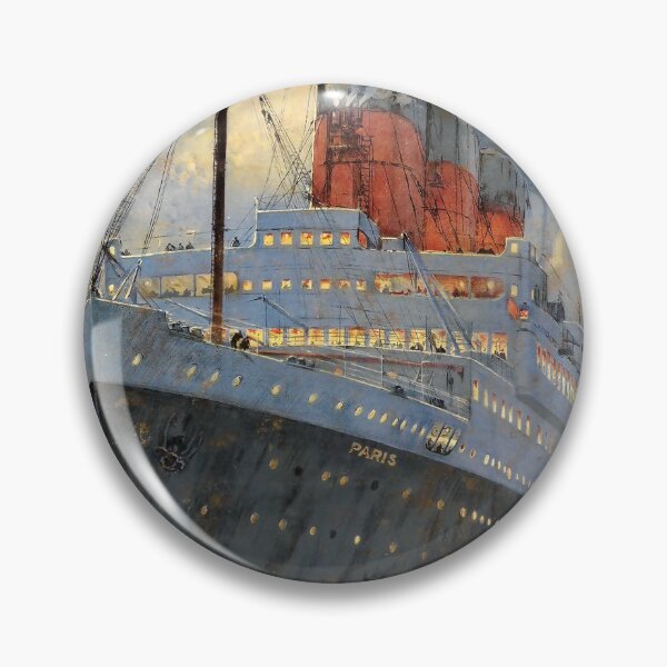 Item preview, retro classic French Line Havre New York poster designed and sold by CorasPosters.