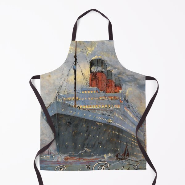 Item preview, retro classic French Line Havre New York poster designed and sold by CorasPosters.