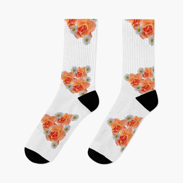 Item preview, salmon-colored roses and daisies designed and sold by rhnaturestyles.