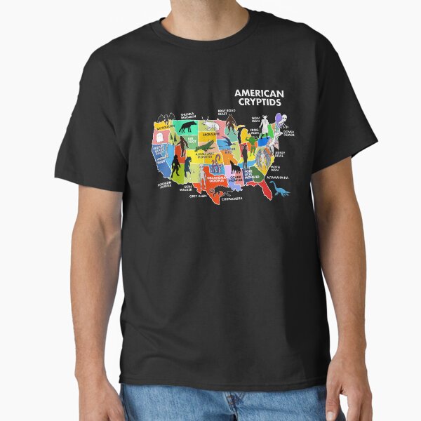 Item preview, Map Of Cryptids In The US designed and sold by whitepaperbag.