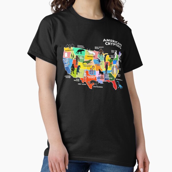 Item preview, Map Of Cryptids In The US designed and sold by whitepaperbag.