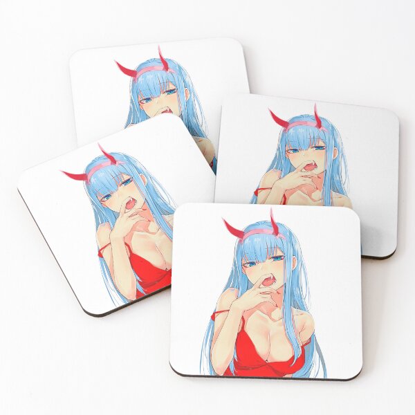 Item preview, 002 Anime Sexy Beautiful Devil With Blue Hair And Blue Eyes. designed and sold by 2AcesDesign.