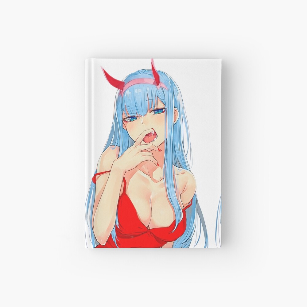 002 Anime Sexy Beautiful Devil With Blue Hair And Blue Eyes.