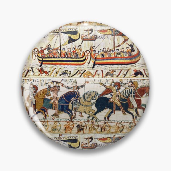 Item preview, THE BAYEUX TAPESTRY ,BATTLE OF HASTINGS ,NORMAN KNIGHTS HORSEBACK, ARCHERS AND VIKING SHIPS designed and sold by BulganLumini.