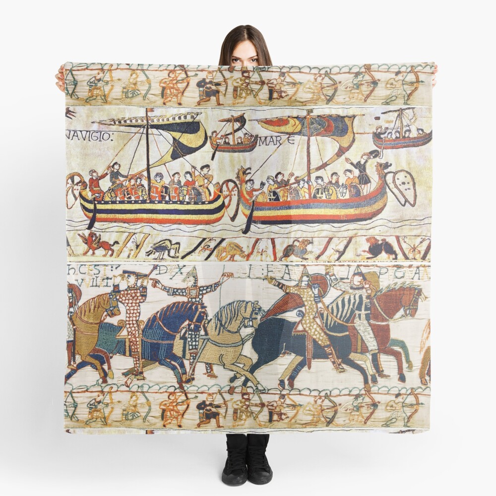 "THE BAYEUX TAPESTRY ,BATTLE OF HASTINGS ,NORMAN KNIGHTS HORSEBACK