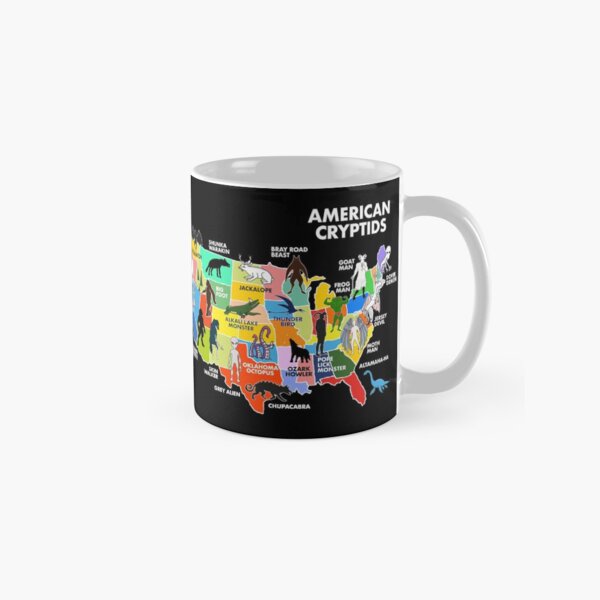 Item preview, Map Of Cryptids In The US designed and sold by whitepaperbag.