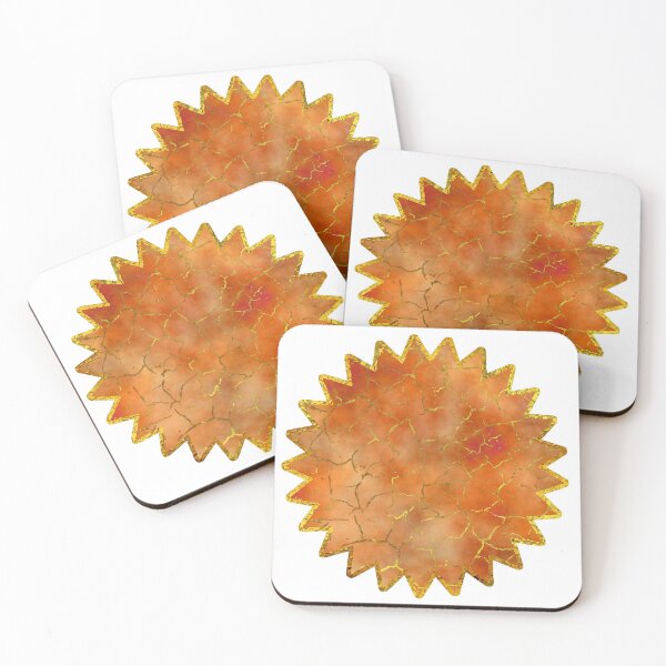 Item preview, Orange Tie-Dye Gold Crackle Pattern designed and sold by TheEditrix.