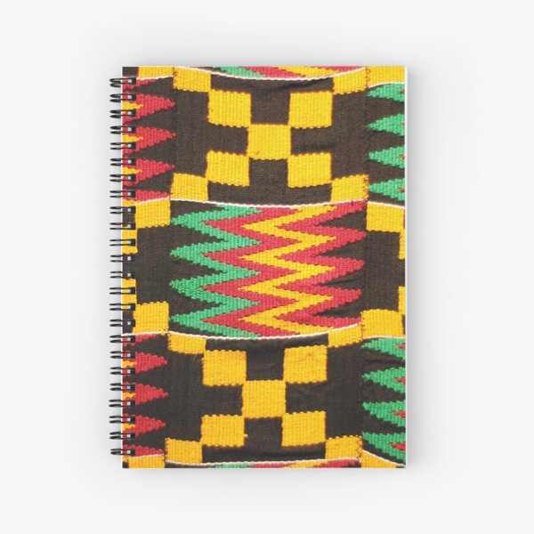 Kente Cloth Textile Pattern Spiral Notebook