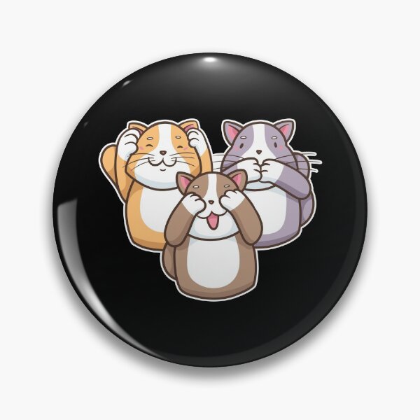 Item preview, The three wise cats - see nothing, hear nothing, say nothing designed and sold by Shirtey.