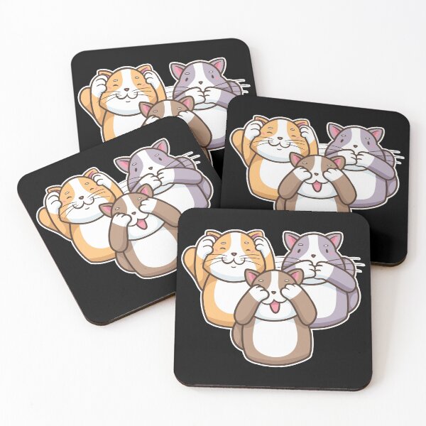 Item preview, The three wise cats - see nothing, hear nothing, say nothing designed and sold by Shirtey.