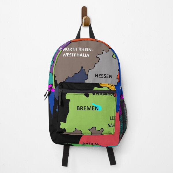 Item preview, Germany states map with names designed and sold by runstore.
