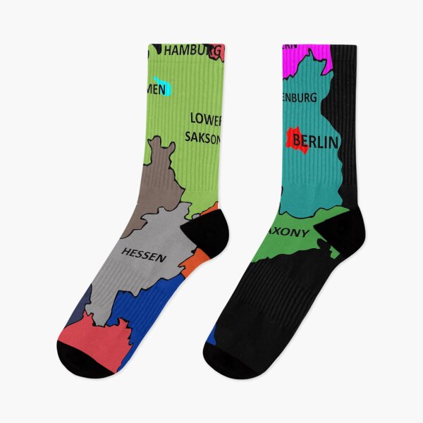 Item preview, Germany states map with names designed and sold by runstore.