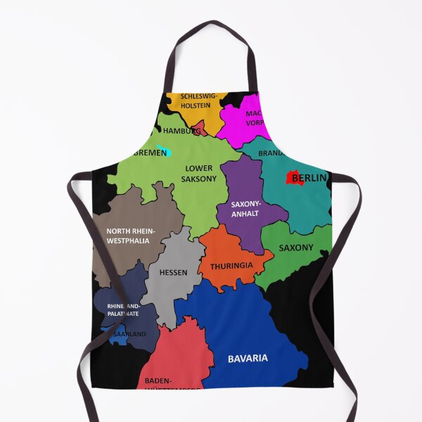 Item preview, Germany states map with names designed and sold by runstore.