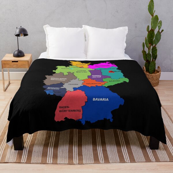 Item preview, Germany states map with names designed and sold by runstore.