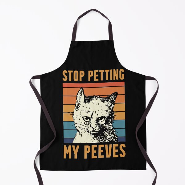 Item preview, Stop Petting My Peeves Sarcastic Socially Awkward Cat designed and sold by Huhnerdieb Apparel.