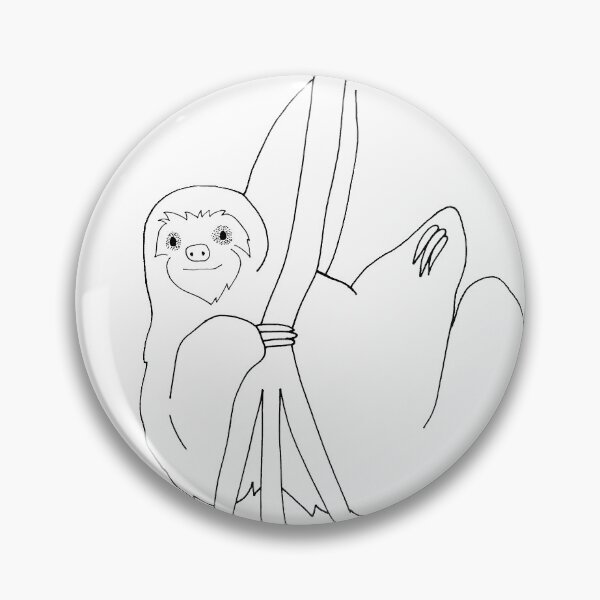 Item preview, Cute Sloth Illustration... Just hanging around designed and sold by Andrea Willette.