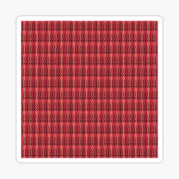 Item preview, cute abstract decorative design on red background designed and sold by ErhanArt.