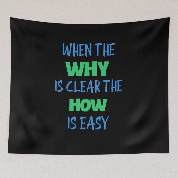 Item preview, When the why is clear the how is easy designed and sold by fantasticpud.