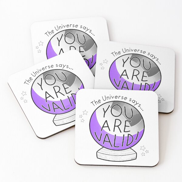 Item preview, Ace flag crystal ball - The Universe says... You are valid! designed and sold by Chiara Filincieri.