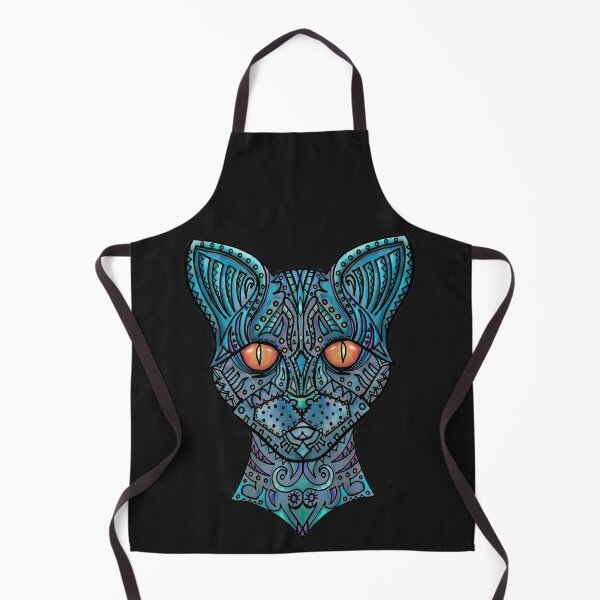 Item preview, Blue tribal Cat designed and sold by xavoblues.