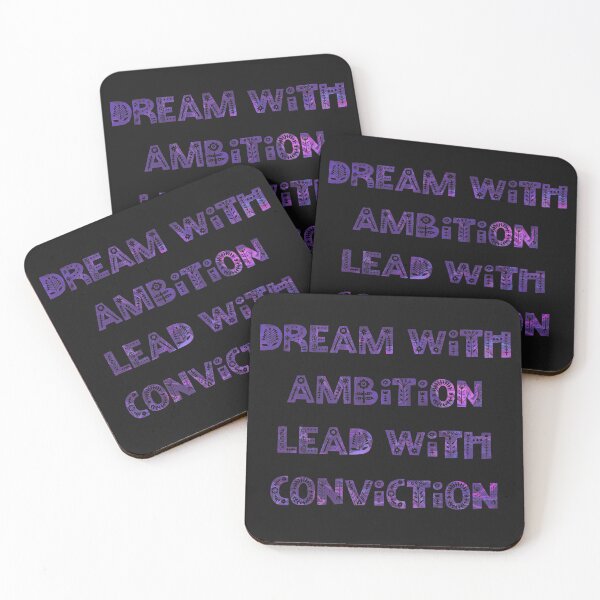 Item preview, Dream with Ambition Lead with Conviction Blackberry Bubblegum designed and sold by AMSonArt.