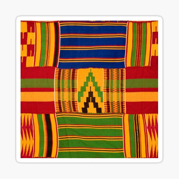 Kente Cloth Textile Pattern Sticker