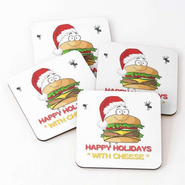 Item preview, Happy Holidays With Cheese Christmas Cheeseburger designed and sold by ILHAMI.
