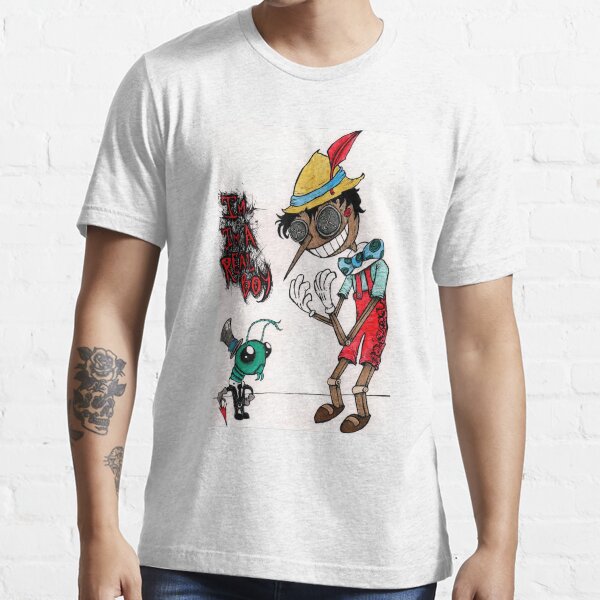 "pinocchio and jiminy cricket " Tshirt for Sale by DouglasAB