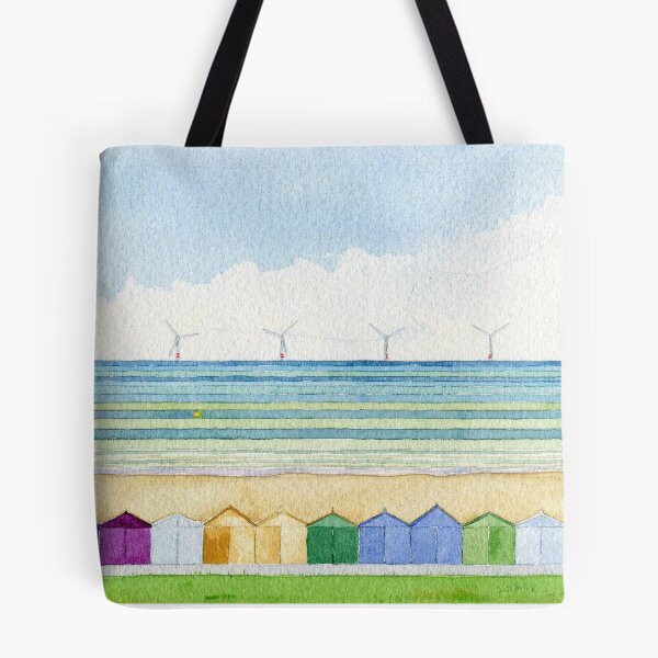 Artikelvorschau, Strandhütten mit Windkraftanlagen entworfen und verkauft von Hayley Holliday.