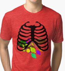Candy ribs in belly Tri-blend T-Shirt