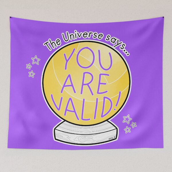 Item preview, Intersex flag crystal ball - The Universe says... You are valid! designed and sold by Chiara Filincieri.