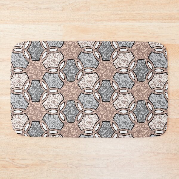 Item preview,  Gorgeous shapes on floral background designed and sold by galaxy-bedding.