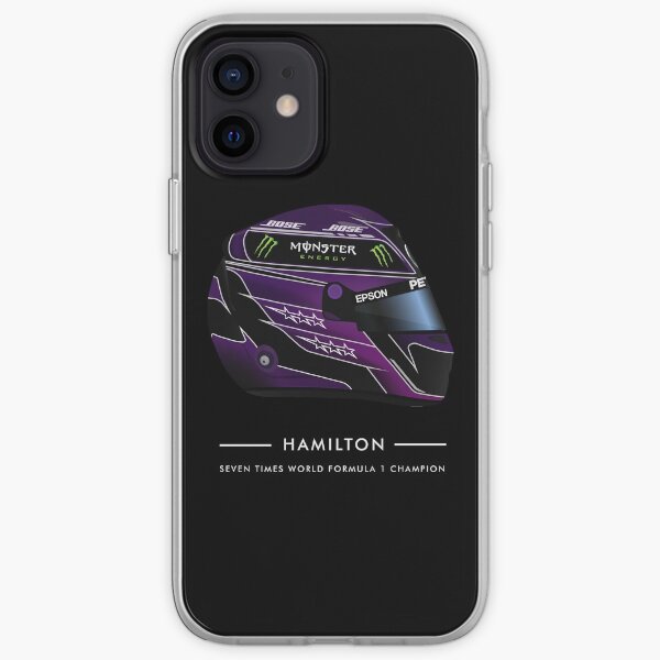 Casque 7 TIMES CHAMPION Lewis Hamilton 2020 BLACK LIVES MATTER - Nommé Coque souple iPhone