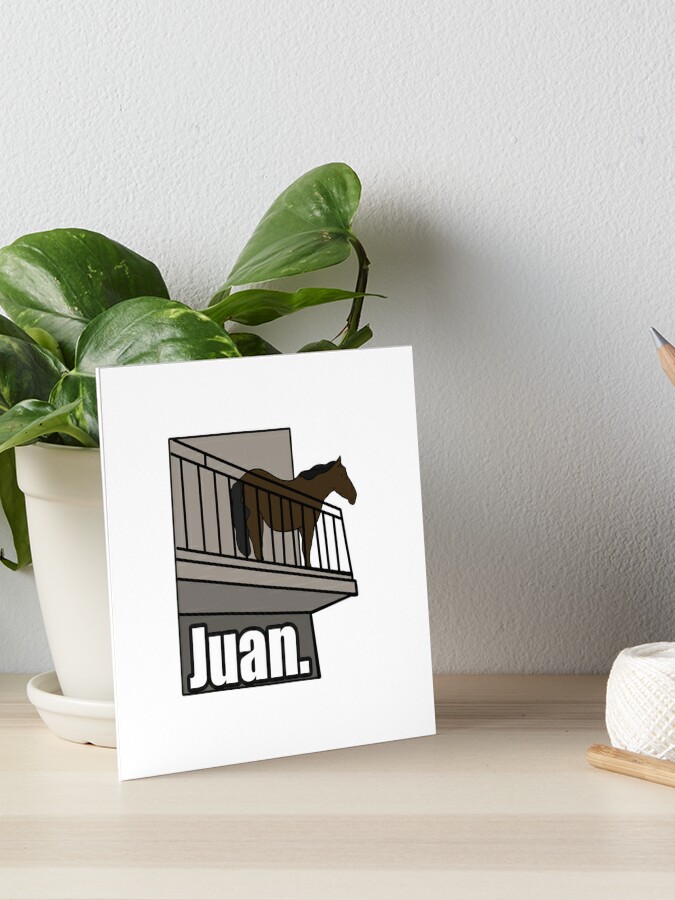 Juan Horse on Balcony Dank Meme