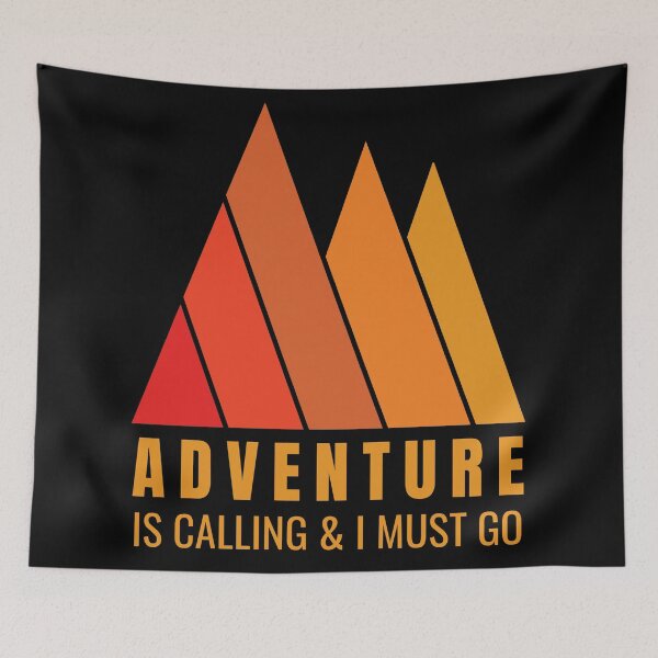 Item preview, Mountains. Hiking. Adventure is calling and I must go. Retro, vintage. designed and sold by JellyBeenzz.