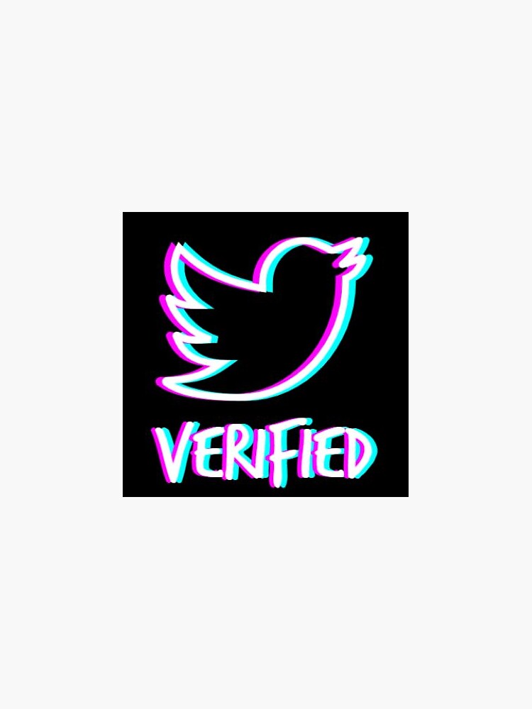 "Verified Twitter Logo" Sticker for Sale by natehosier Redbubble