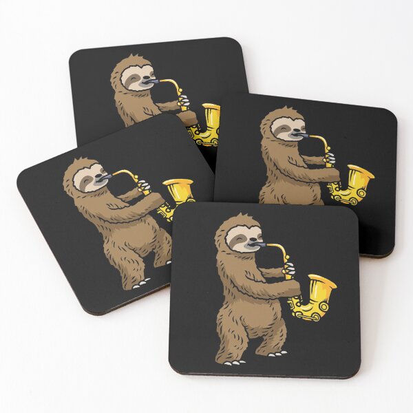 Item preview, Sloth Playing Saxophone Gift Kids Saxophonist Gift Jazz Music Saxophone designed and sold by DSWShirts.