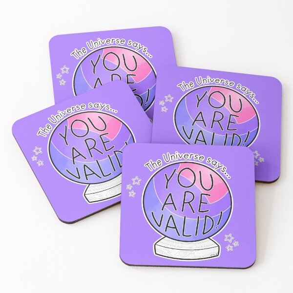 Item preview, Bi flag crystal ball - The Universe says... You are valid! designed and sold by Chiara Filincieri.