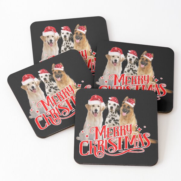 Item preview, Dog group with Christmas hats, Merry Christmas, dog stickers, stickerbundle designed and sold by Toffy2222.